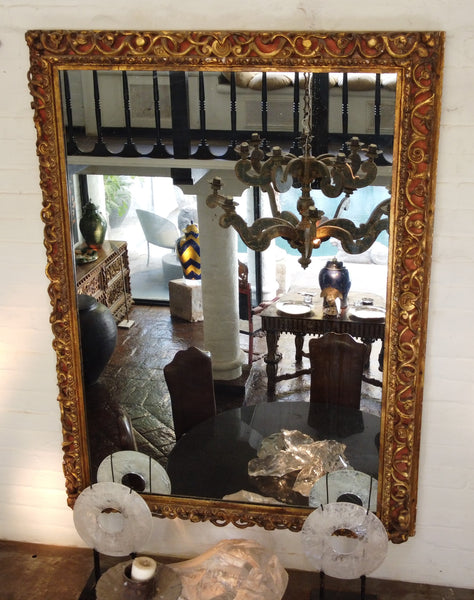 Very large “braided” mirror frame from Mexico.