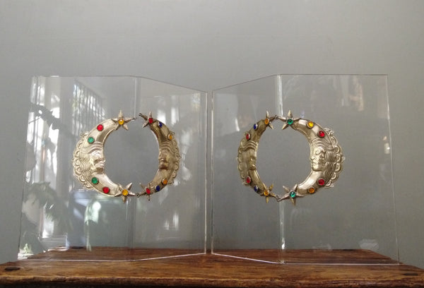 Silver Shoulder Ornaments mounted on Acrylic