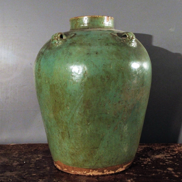19th c. Celadon glazed jar from Indonesia