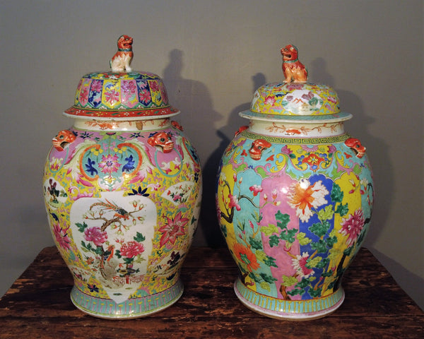 Famille Rose Chinese Porcelain from the 19th c.