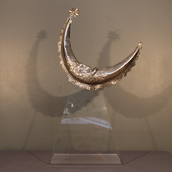 Sterling Silver Moon and the North Star