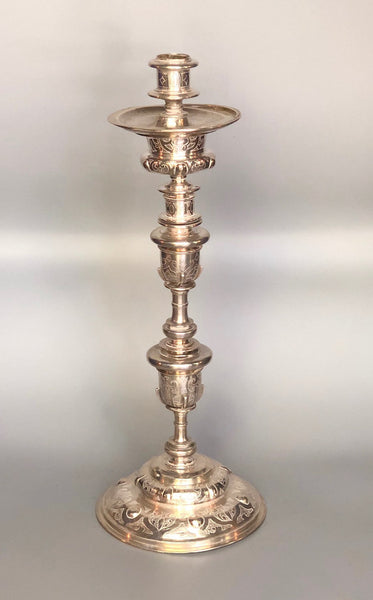 Spanish Colonial Sterling Silver Candlestick