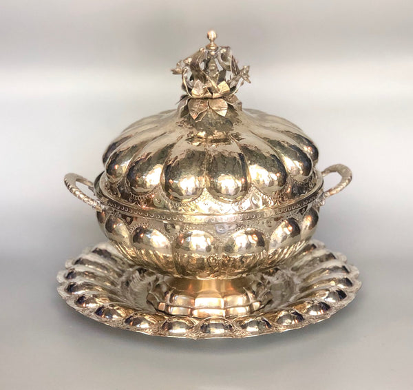 Alpaca Silver “Coquera” Tea Leaf Container