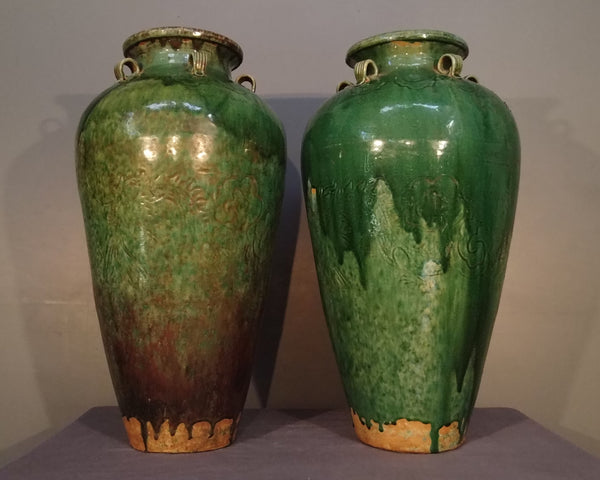 Green Martaban Jars from Indonesia