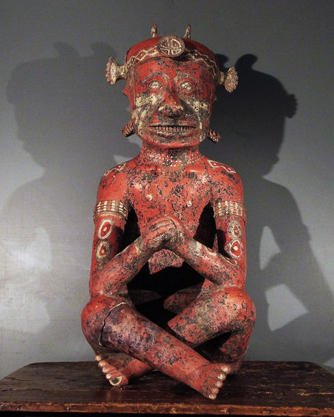 20th c. Pre Columbian Copy of a seated male