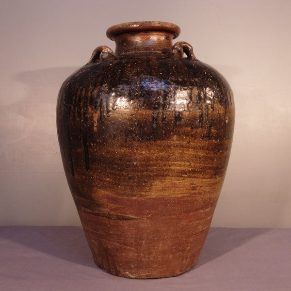 Brown Martaban Jar from Indonesia