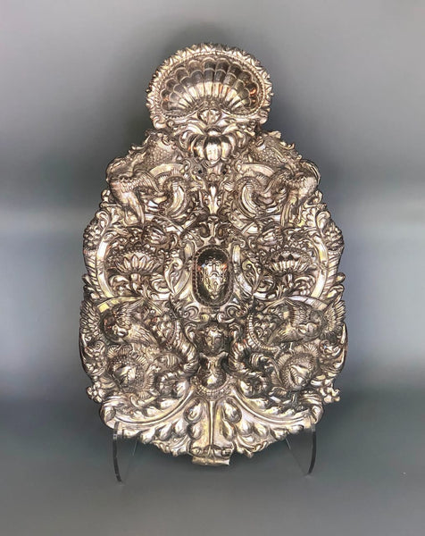 Pair of Spanish Colonial Sterling Silver Sconce