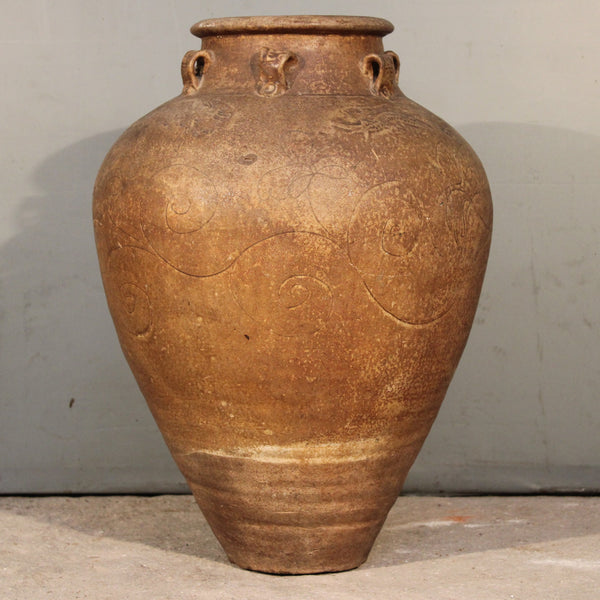 Brown Martaban Shipping Jar from Indonesia