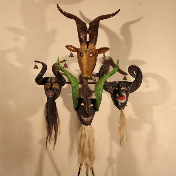Collection of Carnaval Masks from Veracruz, Mexico