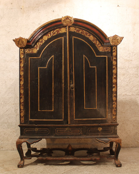 19th c. Indonesian Armoire. Dutch Colonial in the Dutch East India Style.