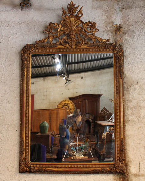 Large Gold leafed Mirror from Mexico