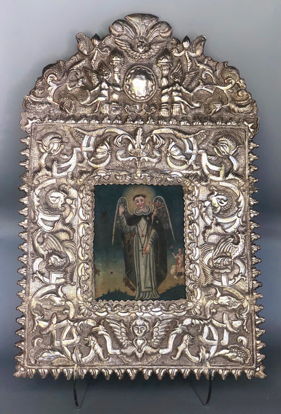 Spanish Colonial Sterling Silver Frame